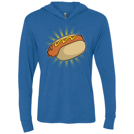 T-Shirts Vintage Royal / X-Small Hotdog Triblend Long Sleeve Hoodie Tee