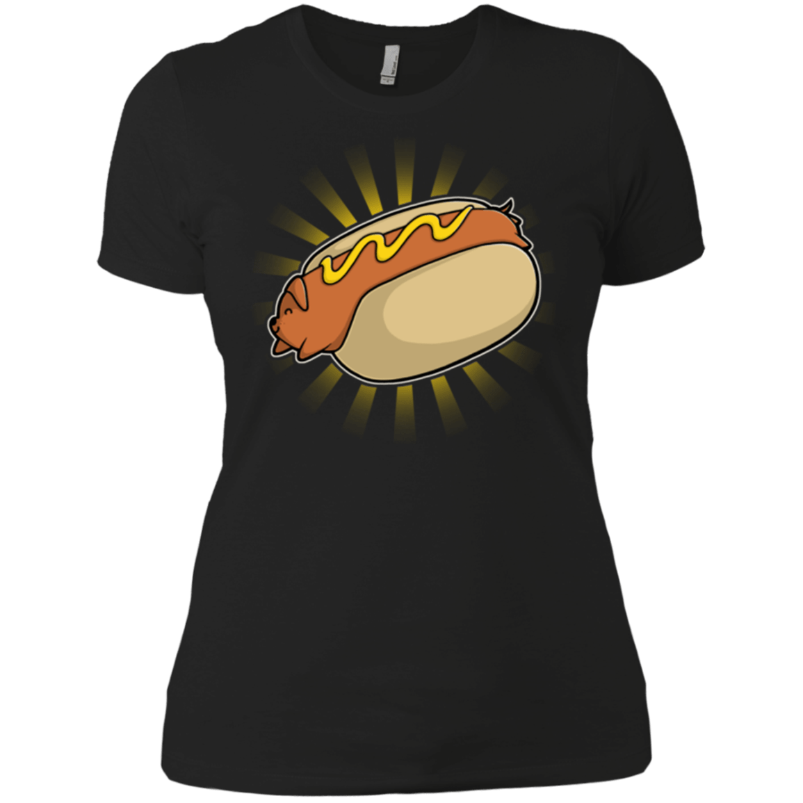 T-Shirts Black / X-Small Hotdog Women's Premium T-Shirt