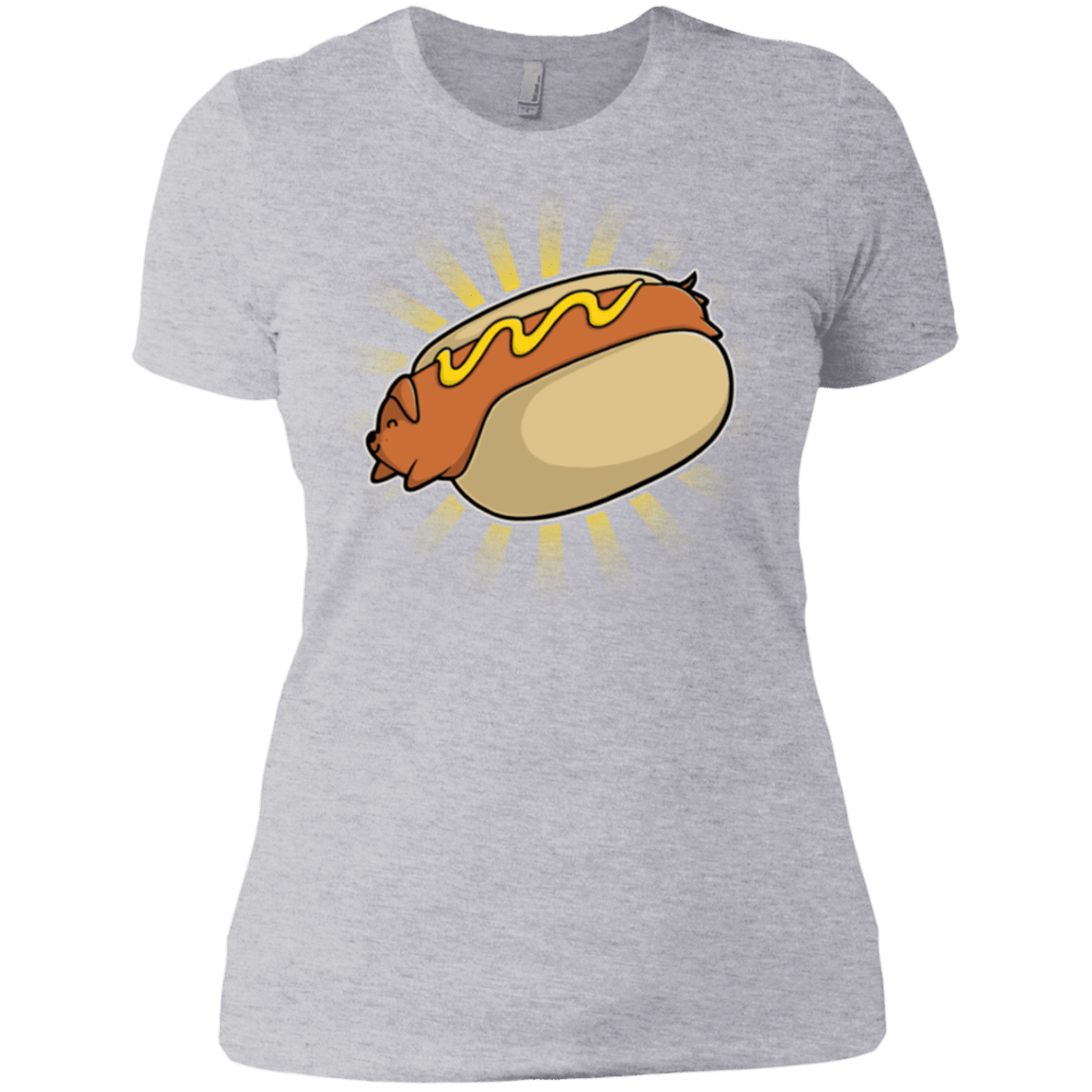 T-Shirts Heather Grey / X-Small Hotdog Women's Premium T-Shirt