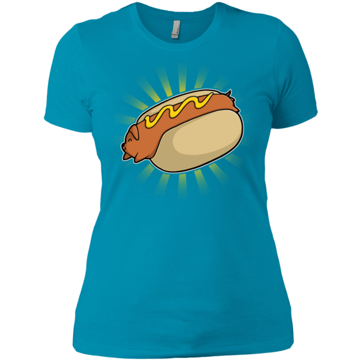 T-Shirts Turquoise / X-Small Hotdog Women's Premium T-Shirt