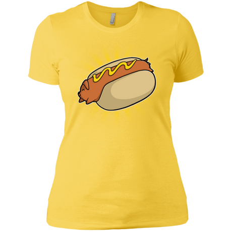 T-Shirts Vibrant Yellow / X-Small Hotdog Women's Premium T-Shirt