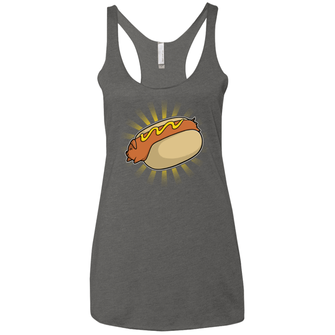 T-Shirts Premium Heather / X-Small Hotdog Women's Triblend Racerback Tank