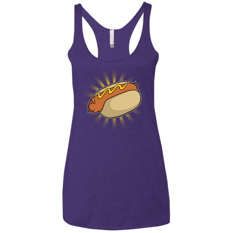 T-Shirts Purple / X-Small Hotdog Women's Triblend Racerback Tank