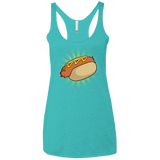 T-Shirts Tahiti Blue / X-Small Hotdog Women's Triblend Racerback Tank