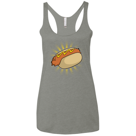 T-Shirts Venetian Grey / X-Small Hotdog Women's Triblend Racerback Tank