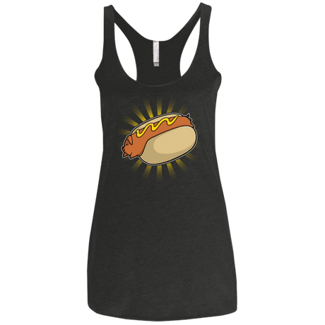 T-Shirts Vintage Black / X-Small Hotdog Women's Triblend Racerback Tank