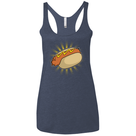 T-Shirts Vintage Navy / X-Small Hotdog Women's Triblend Racerback Tank