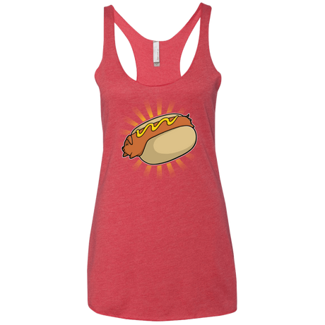 T-Shirts Vintage Red / X-Small Hotdog Women's Triblend Racerback Tank