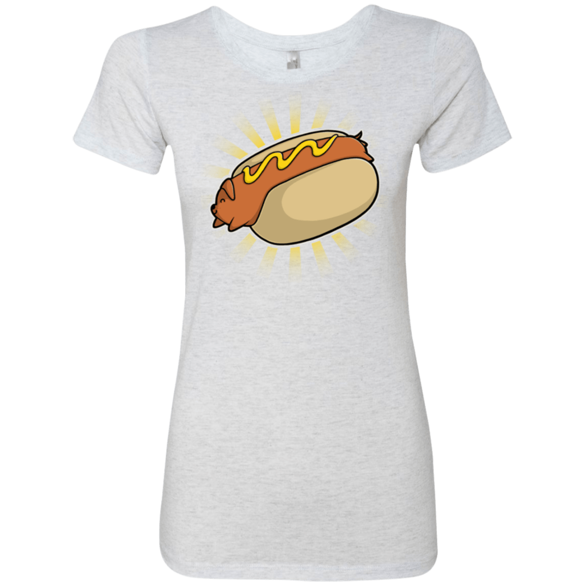 T-Shirts Heather White / Small Hotdog Women's Triblend T-Shirt