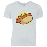 T-Shirts Heather White / YXS Hotdog Youth Triblend T-Shirt
