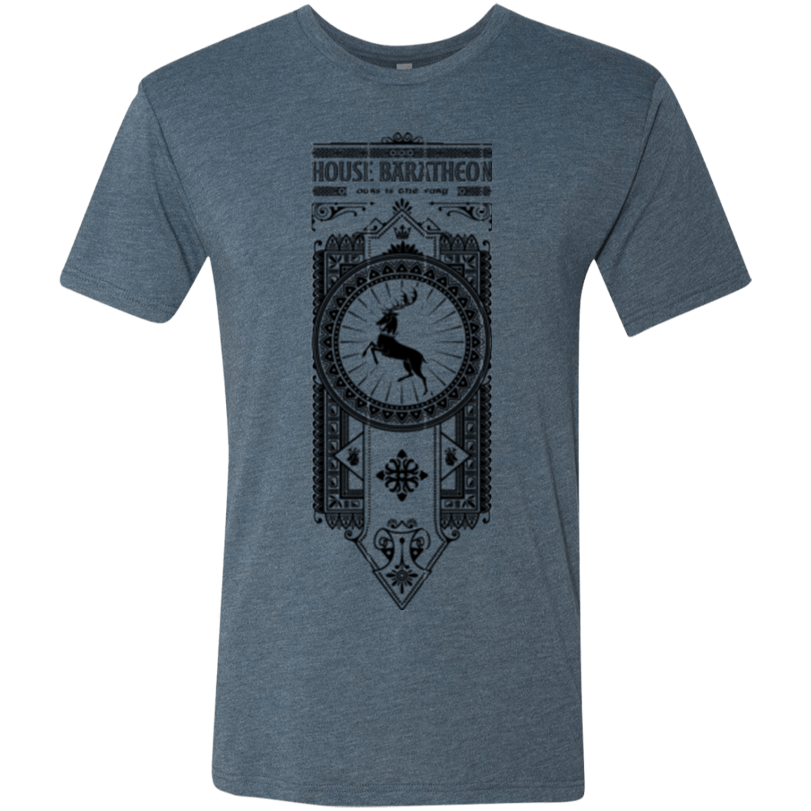 T-Shirts Indigo / Small House Baratheon Men's Triblend T-Shirt