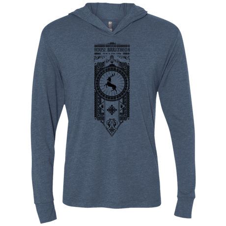 T-Shirts Indigo / X-Small House Baratheon Triblend Long Sleeve Hoodie Tee