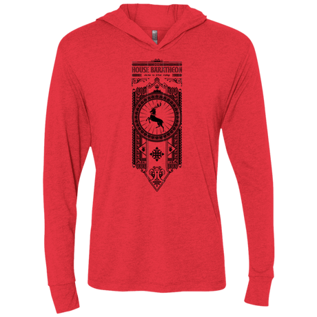 T-Shirts Vintage Red / X-Small House Baratheon Triblend Long Sleeve Hoodie Tee