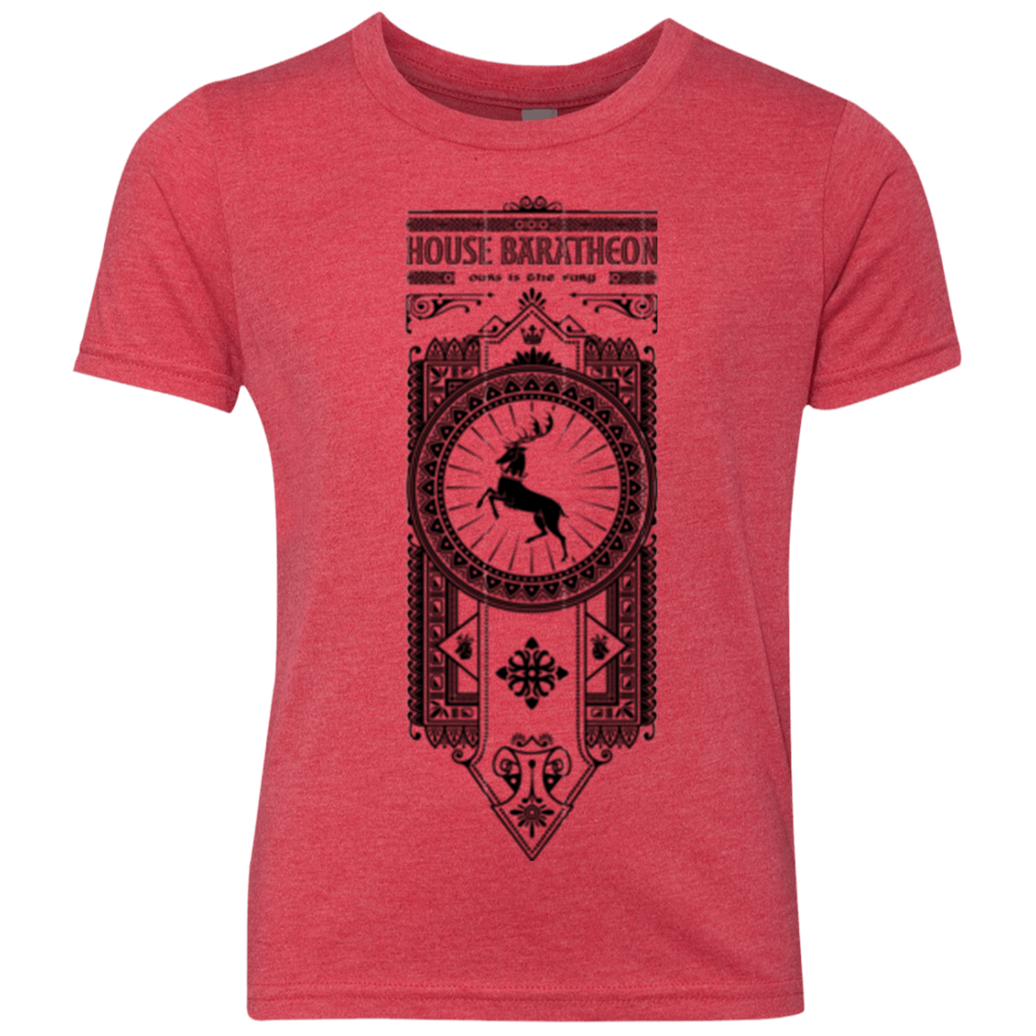 T-Shirts Vintage Red / YXS House Baratheon Youth Triblend T-Shirt