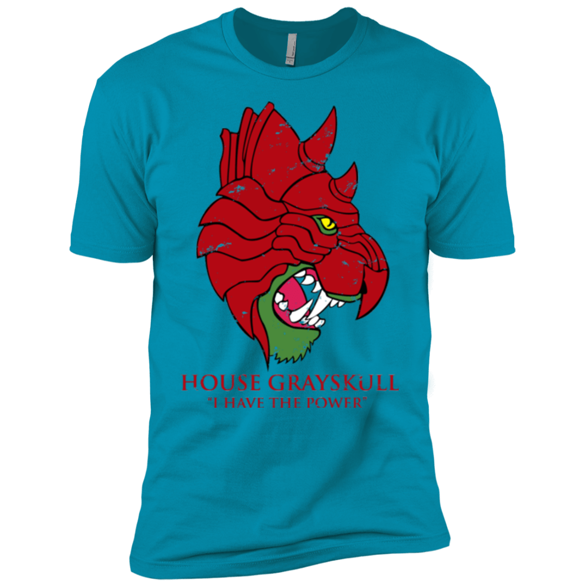 T-Shirts Turquoise / YXS House GraySkull Boys Premium T-Shirt
