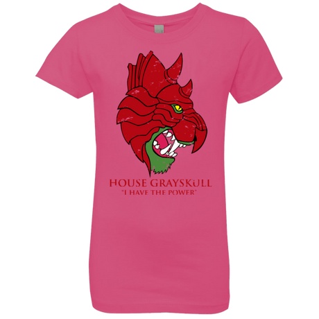 T-Shirts Hot Pink / YXS House GraySkull Girls Premium T-Shirt