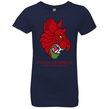 T-Shirts Midnight Navy / YXS House GraySkull Girls Premium T-Shirt