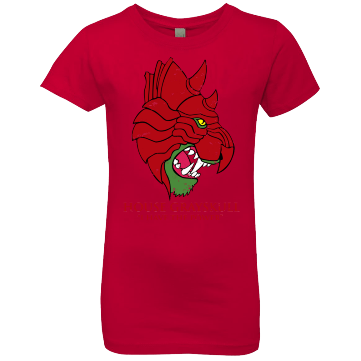 T-Shirts Red / YXS House GraySkull Girls Premium T-Shirt