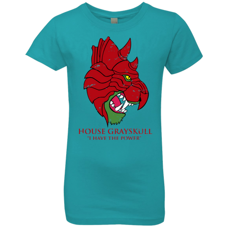 T-Shirts Tahiti Blue / YXS House GraySkull Girls Premium T-Shirt