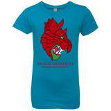 T-Shirts Turquoise / YXS House GraySkull Girls Premium T-Shirt
