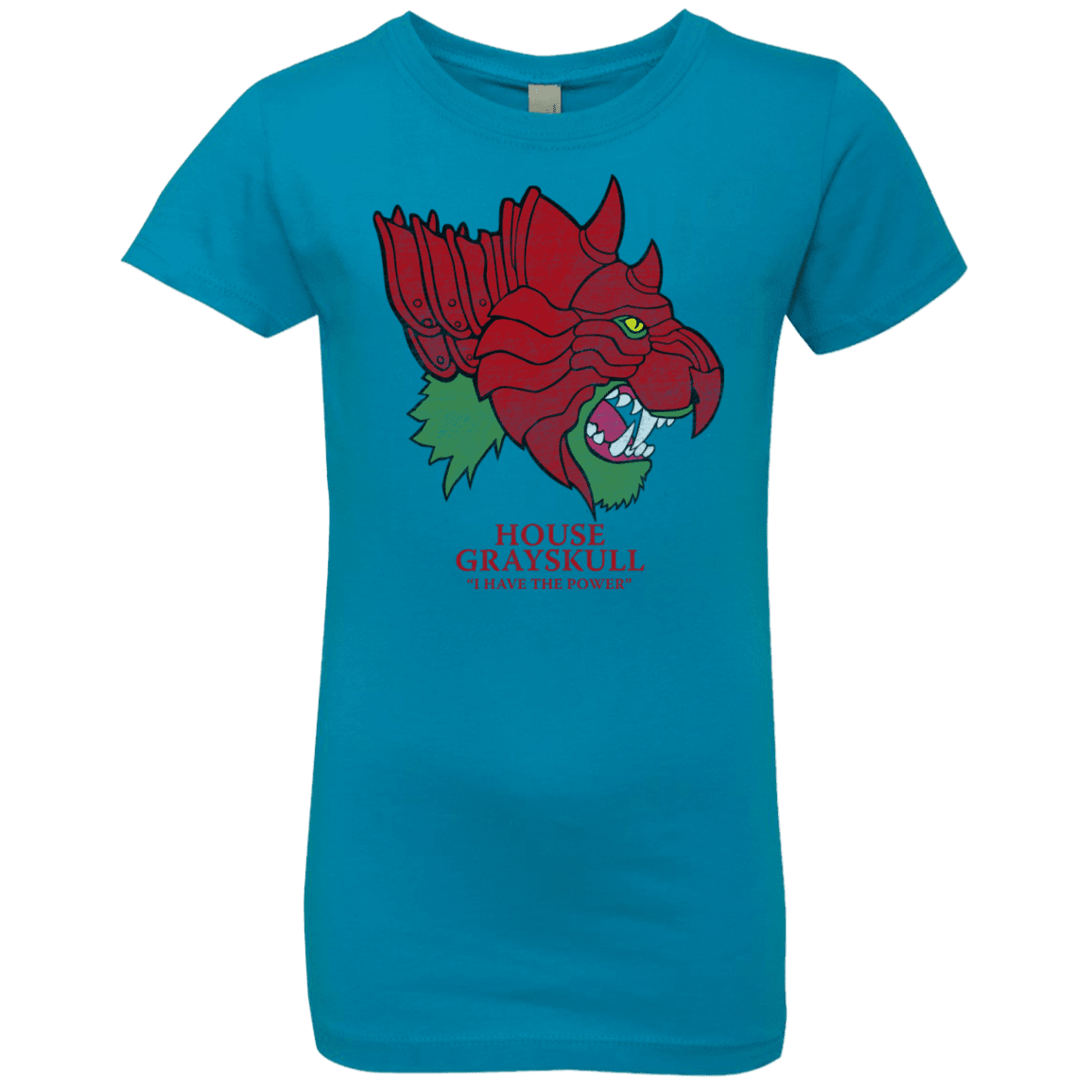 T-Shirts Turquoise / YXS House Grayskull Girls Premium T-Shirt