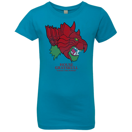 T-Shirts Turquoise / YXS House Grayskull Girls Premium T-Shirt