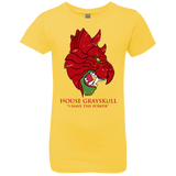 T-Shirts Vibrant Yellow / YXS House GraySkull Girls Premium T-Shirt