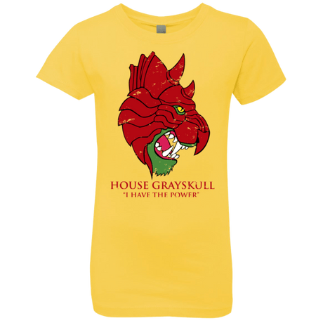 T-Shirts Vibrant Yellow / YXS House GraySkull Girls Premium T-Shirt