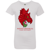 T-Shirts White / YXS House GraySkull Girls Premium T-Shirt