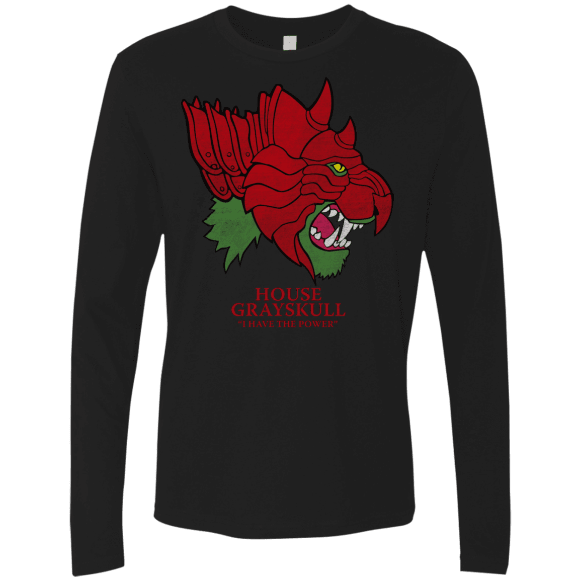 T-Shirts Black / S House Grayskull Men's Premium Long Sleeve