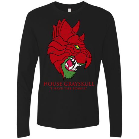 T-Shirts Black / Small House GraySkull Men's Premium Long Sleeve