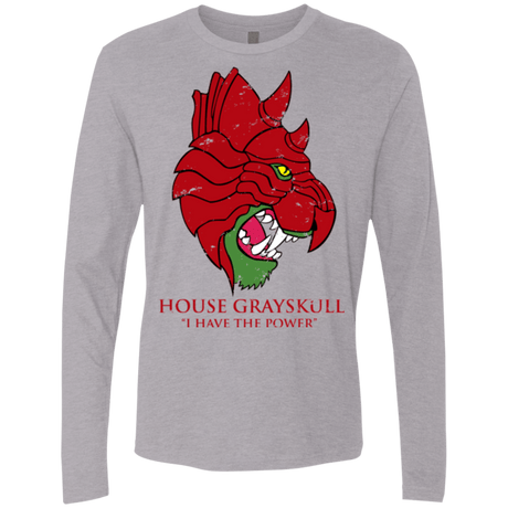 T-Shirts Heather Grey / Small House GraySkull Men's Premium Long Sleeve