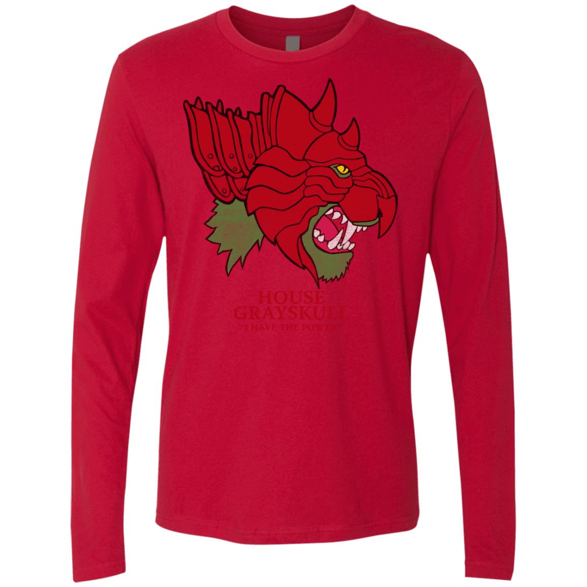 T-Shirts Red / S House Grayskull Men's Premium Long Sleeve