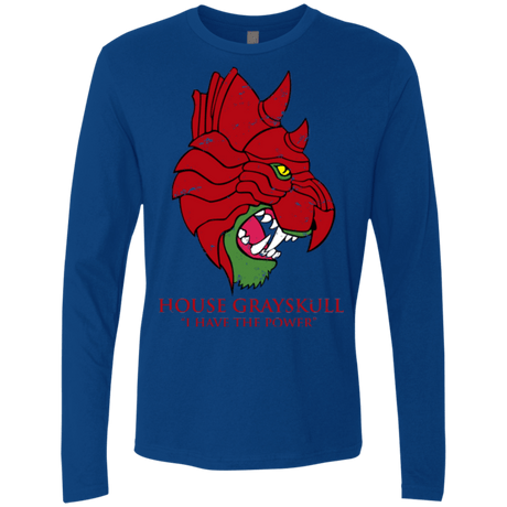 T-Shirts Royal / Small House GraySkull Men's Premium Long Sleeve