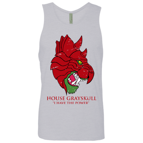 T-Shirts Heather Grey / Small House GraySkull Men's Premium Tank Top