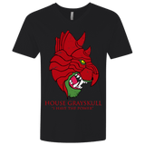 T-Shirts Black / X-Small House GraySkull Men's Premium V-Neck