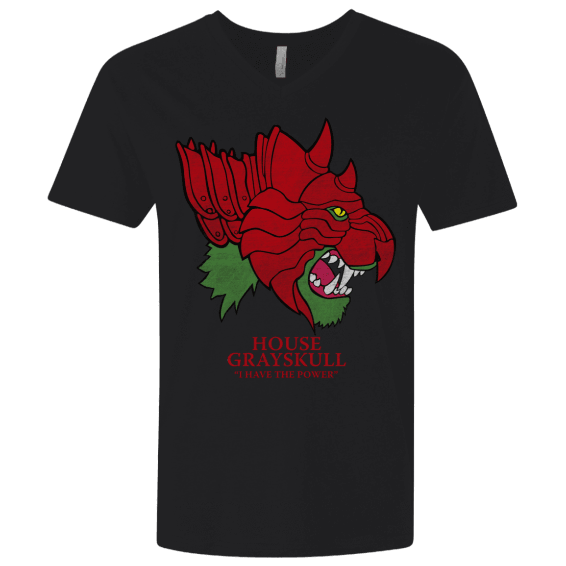 T-Shirts Black / X-Small House Grayskull Men's Premium V-Neck