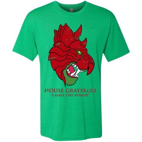 T-Shirts Envy / Small House GraySkull Men's Triblend T-Shirt