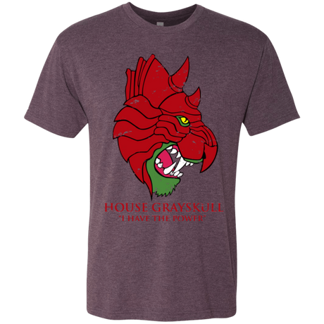 T-Shirts Vintage Purple / Small House GraySkull Men's Triblend T-Shirt