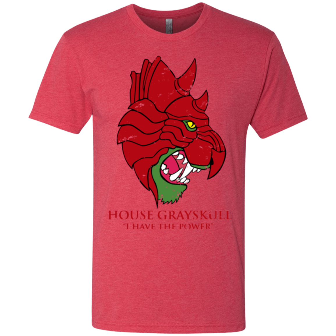 T-Shirts Vintage Red / Small House GraySkull Men's Triblend T-Shirt