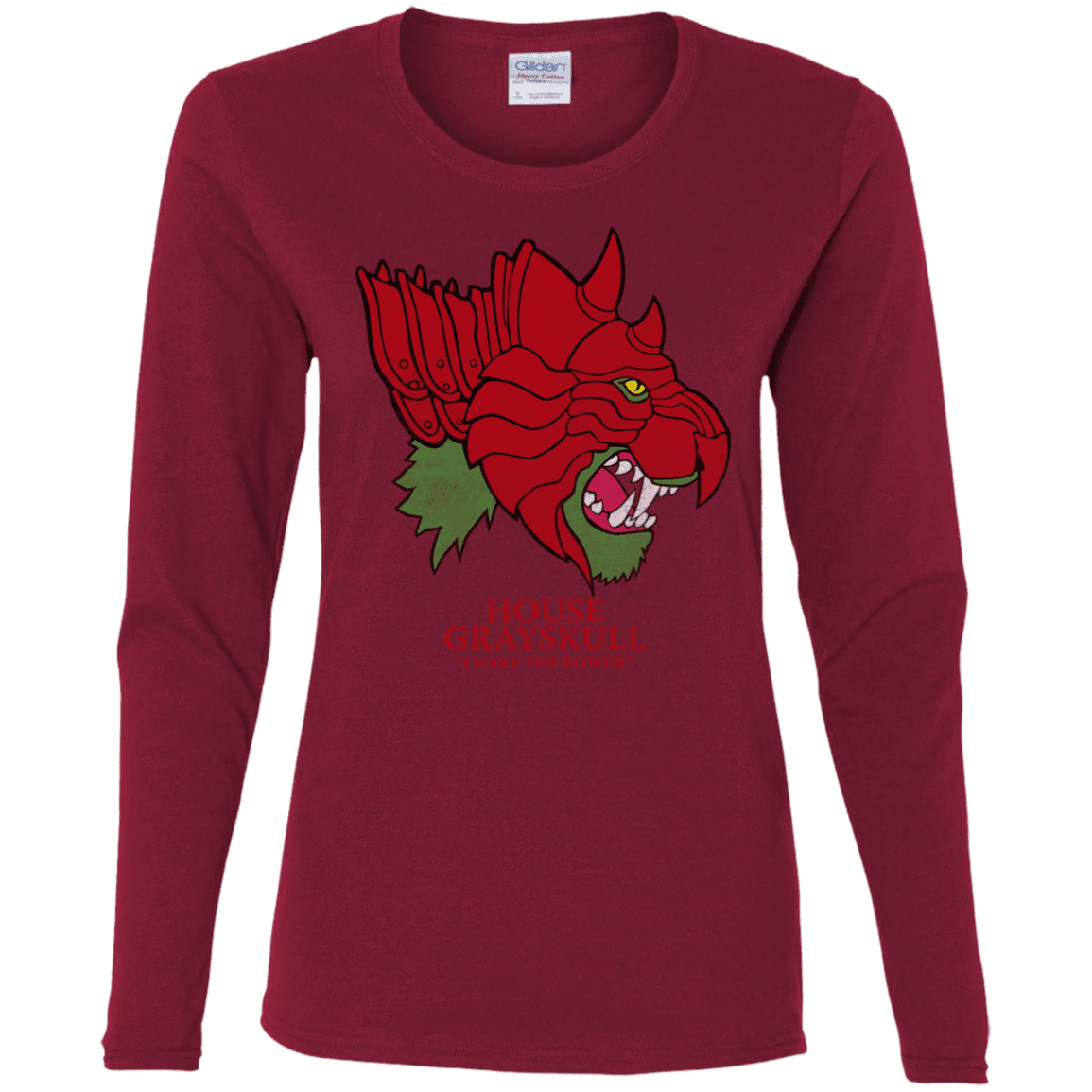 T-Shirts Cardinal / S House Grayskull Women's Long Sleeve T-Shirt