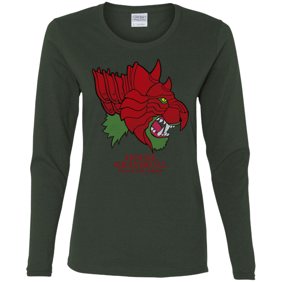 T-Shirts Forest / S House Grayskull Women's Long Sleeve T-Shirt