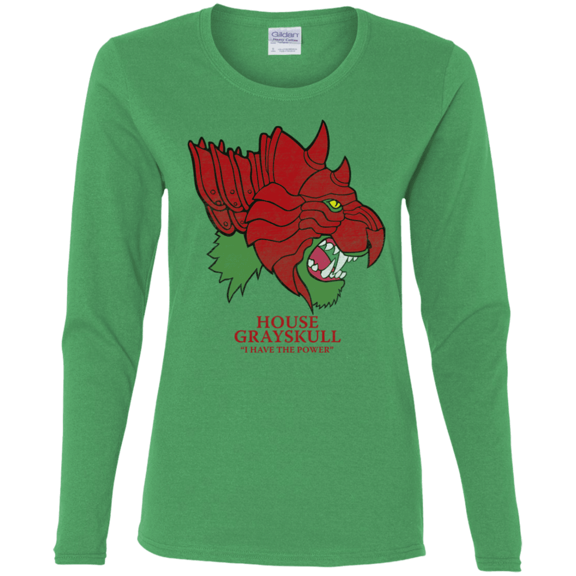 T-Shirts Irish Green / S House Grayskull Women's Long Sleeve T-Shirt