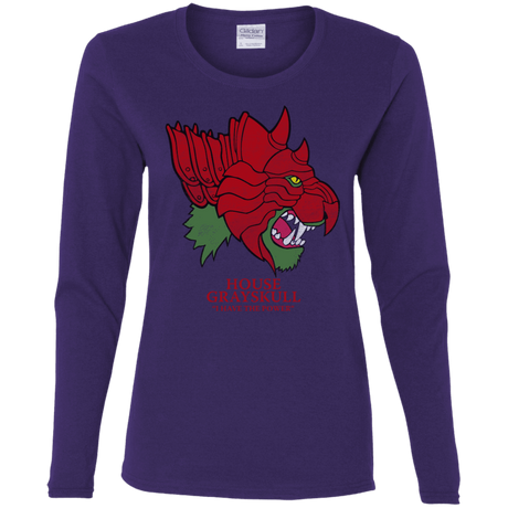 T-Shirts Purple / S House Grayskull Women's Long Sleeve T-Shirt