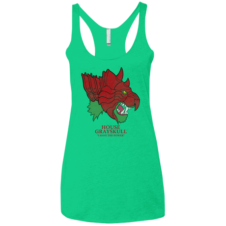 T-Shirts Envy / X-Small House Grayskull Women's Triblend Racerback Tank