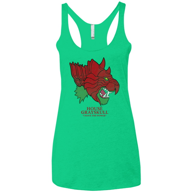 T-Shirts Envy / X-Small House Grayskull Women's Triblend Racerback Tank