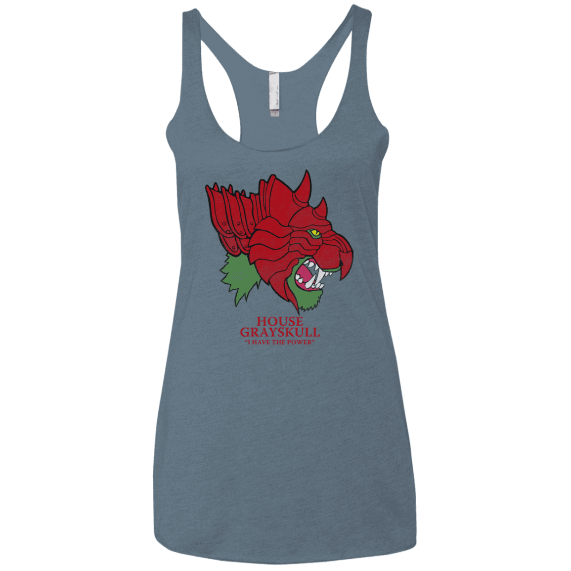 T-Shirts Indigo / X-Small House Grayskull Women's Triblend Racerback Tank