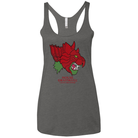T-Shirts Premium Heather / X-Small House Grayskull Women's Triblend Racerback Tank