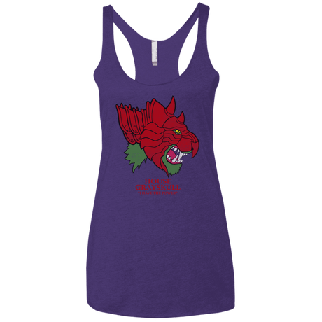 T-Shirts Purple Rush / X-Small House Grayskull Women's Triblend Racerback Tank
