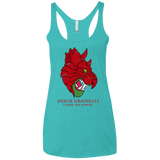 T-Shirts Tahiti Blue / X-Small House GraySkull Women's Triblend Racerback Tank